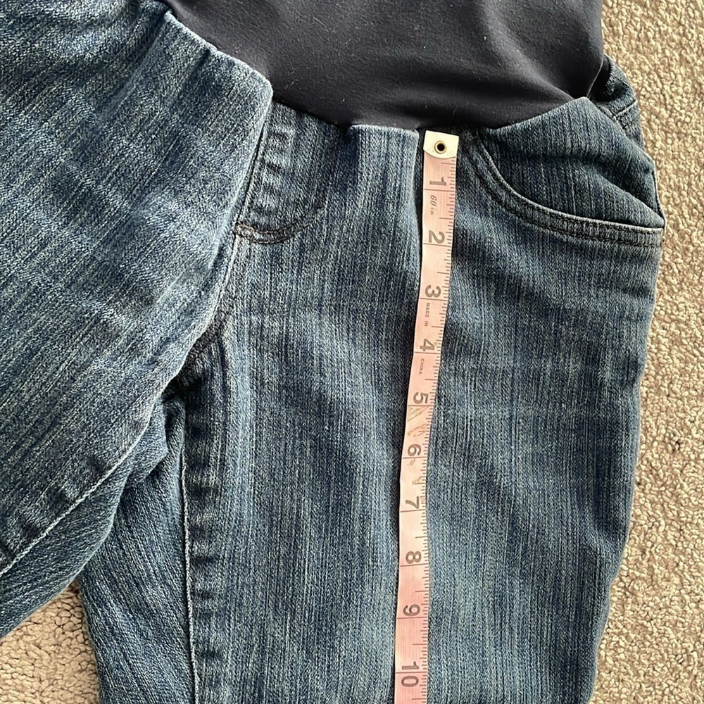 Oh Baby By Motherhood Maternity Pregnancy Jean Capris With Belly Band | Medium - Picture 8 of 11